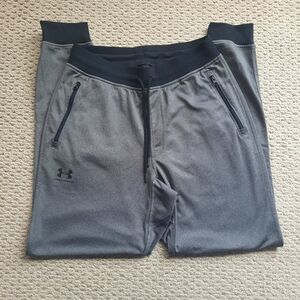 Under Armour gray and black men's pants, preowned